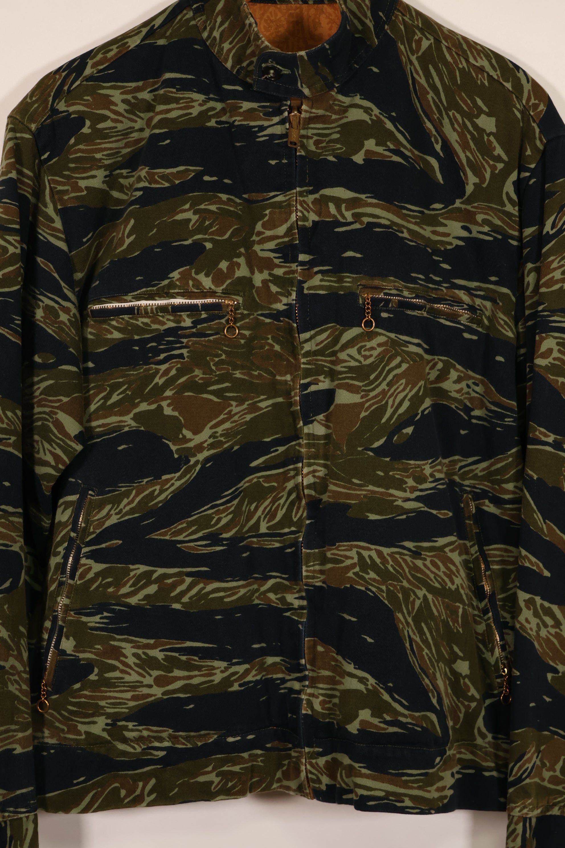 実物 推定1970年代 タイガーストライプ レーシングジャケット テイラー品 中古品