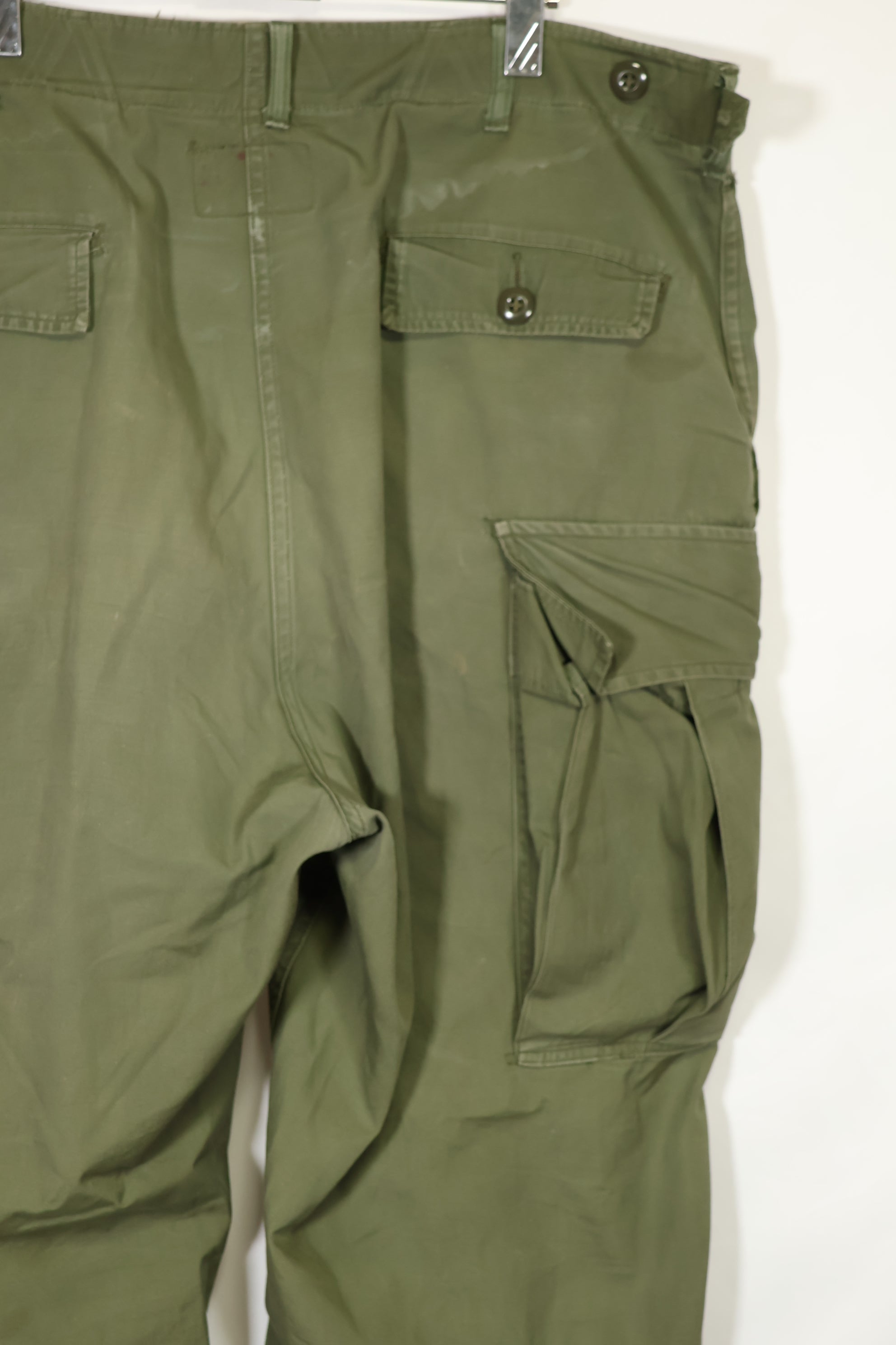 1964年契約 1st Model ジャングルファティーグ パンツ L-R 汚れあり 補修あり 中古品