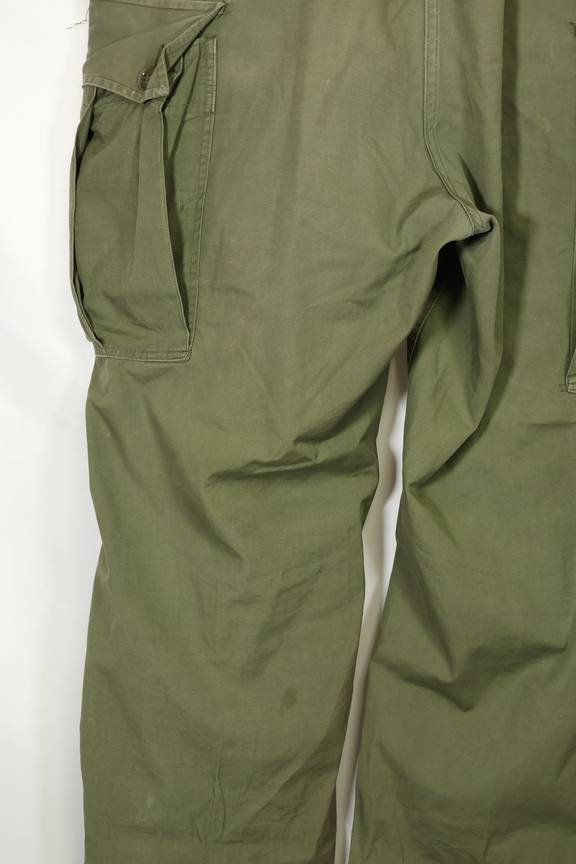1964年契約 1st Model ジャングルファティーグ パンツ L-R 汚れあり 補修あり 中古品