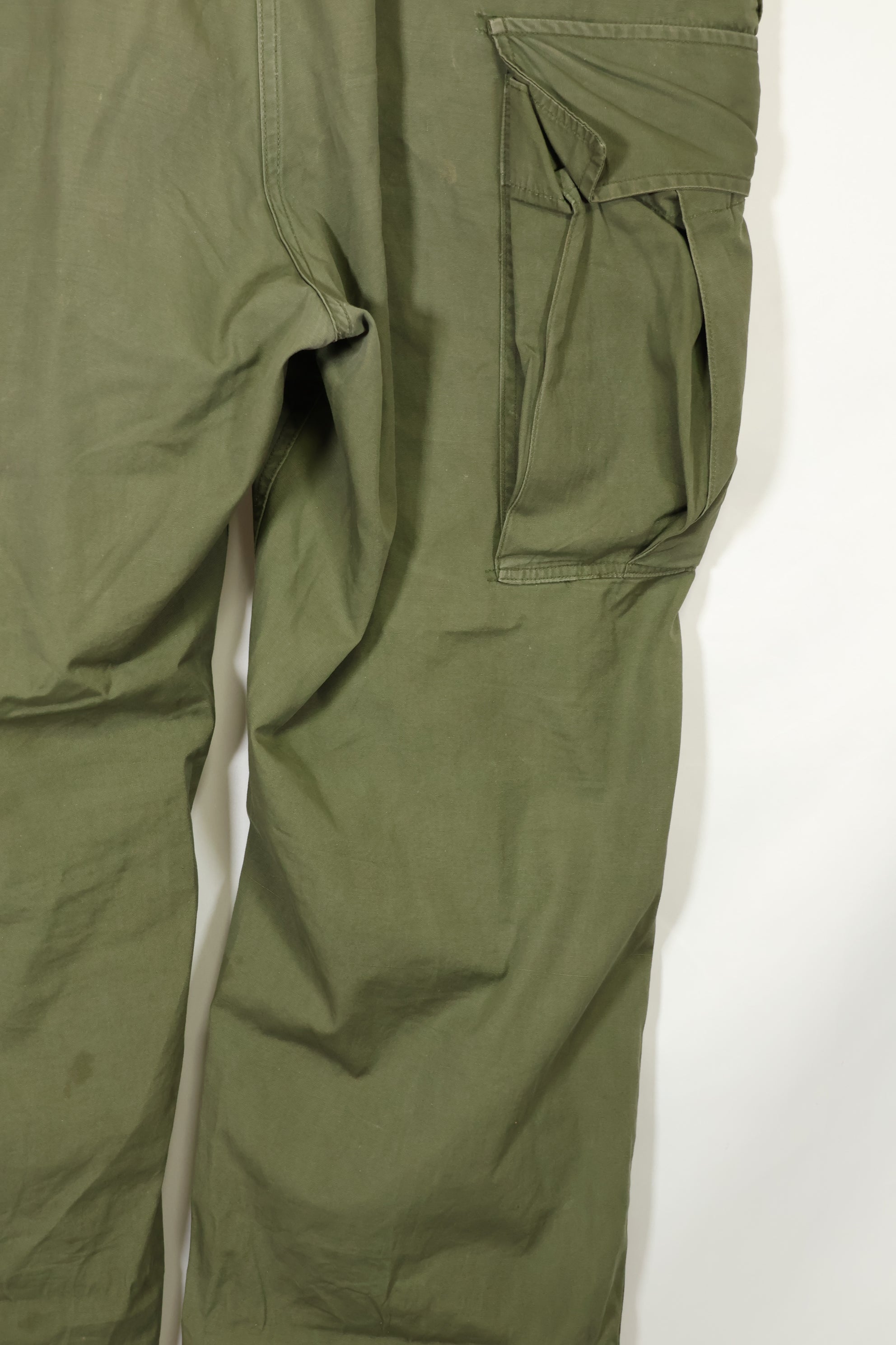 1964年契約 1st Model ジャングルファティーグ パンツ L-R 汚れあり 補修あり 中古品