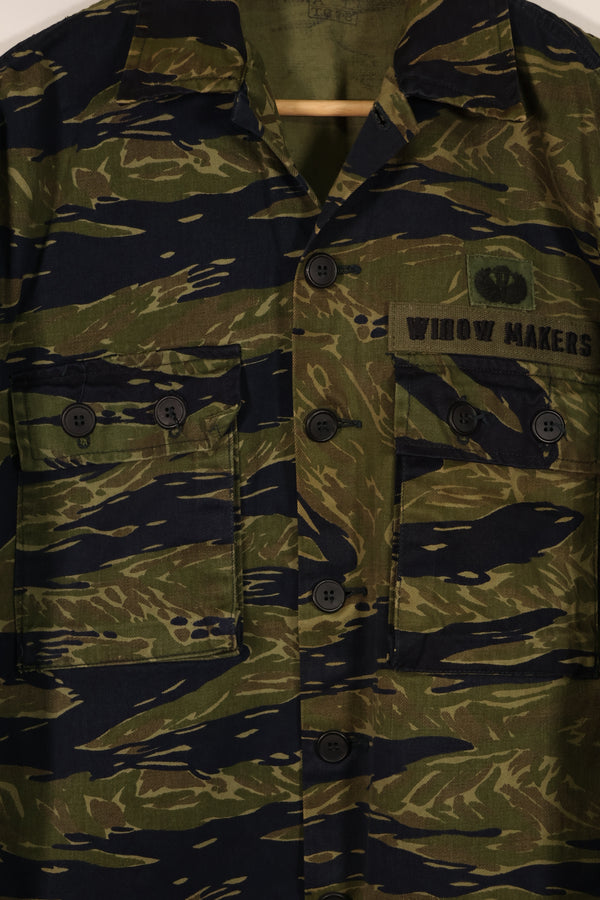 実物 タイガーストライプ TO78タイガー ジャケット 状態良い A-Lサイズ パッチ後付け