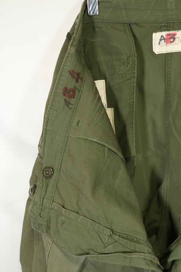 1964年契約 1st Model ジャングルファティーグ パンツ L-R 汚れあり 補修あり 中古品
