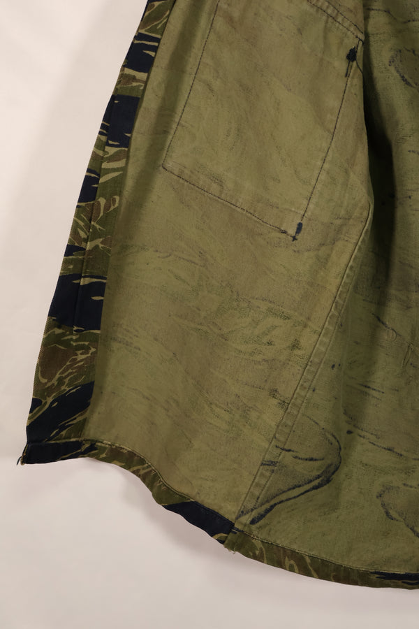 実物 タイガーストライプ TO78タイガー ジャケット 状態良い A-Lサイズ パッチ後付け