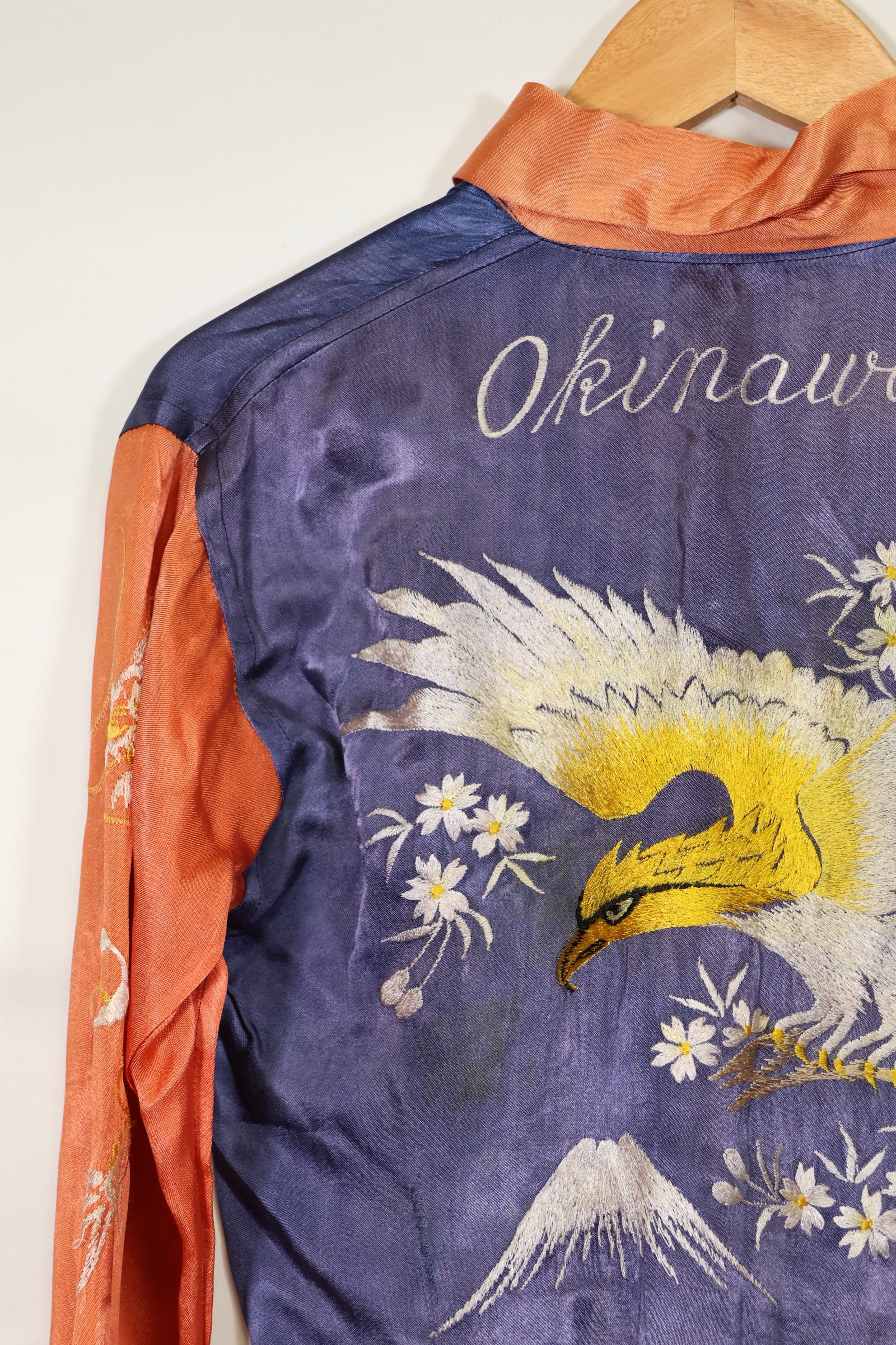 推定 1950年代後半〜1960年代 子供用 OKINAWA シャツ 刺繍お土産品 未使用品