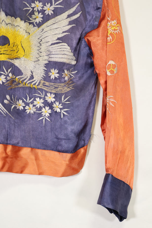 推定 1950年代後半〜1960年代 子供用 OKINAWA シャツ 刺繍お土産品 未使用品