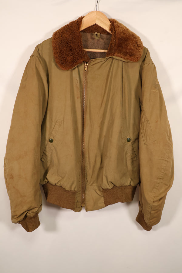 実物 1940年代 アメリカ陸軍航空隊 USAAF B-15 フライトジャケット ラベルなし 中古品