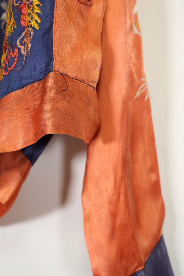 推定 1950年代後半〜1960年代 子供用 OKINAWA シャツ 刺繍お土産品 未使用品