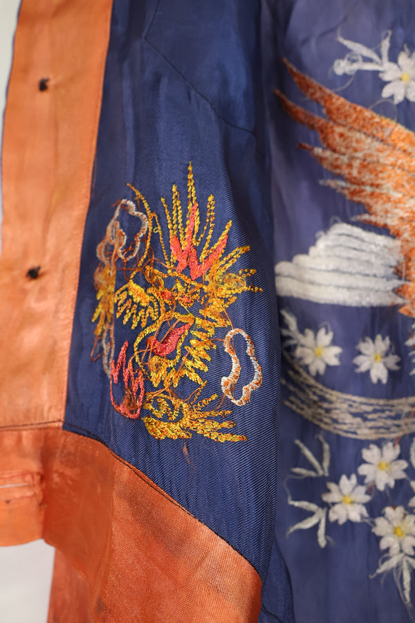 推定 1950年代後半〜1960年代 子供用 OKINAWA シャツ 刺繍お土産品 未使用品