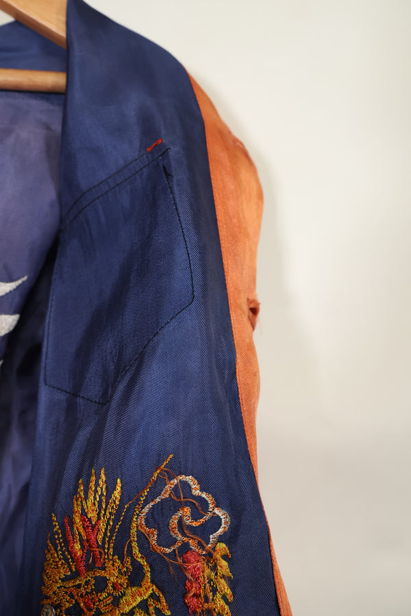 推定 1950年代後半〜1960年代 子供用 OKINAWA シャツ 刺繍お土産品 未使用品