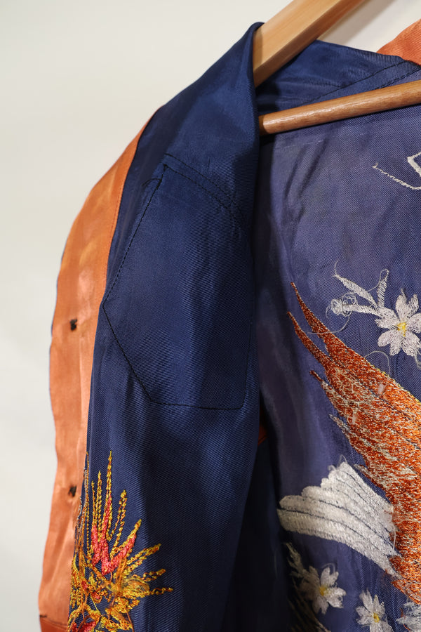 推定 1950年代後半〜1960年代 子供用 OKINAWA シャツ 刺繍お土産品 未使用品