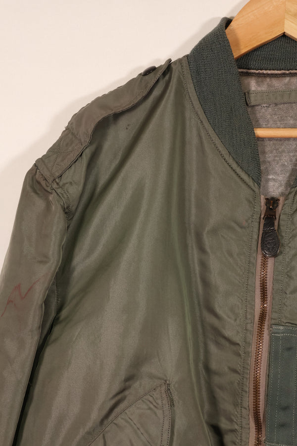 実物 1950年代ロット USAF L2-B フライトジャケット サイズラベルなし 汚れ・傷あり 中古品