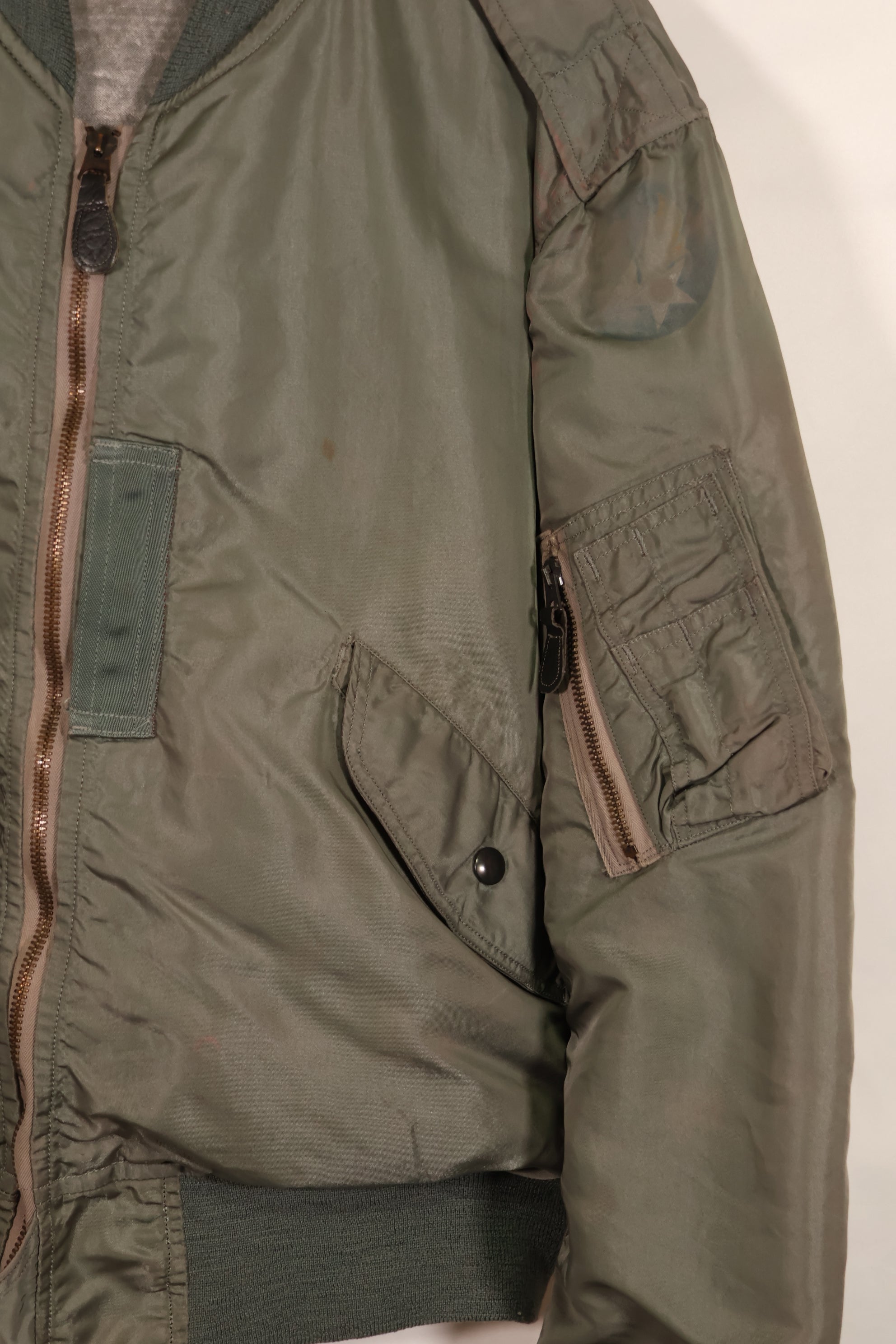 実物 1950年代ロット USAF L2-B フライトジャケット サイズラベルなし 汚れ・傷あり 中古品