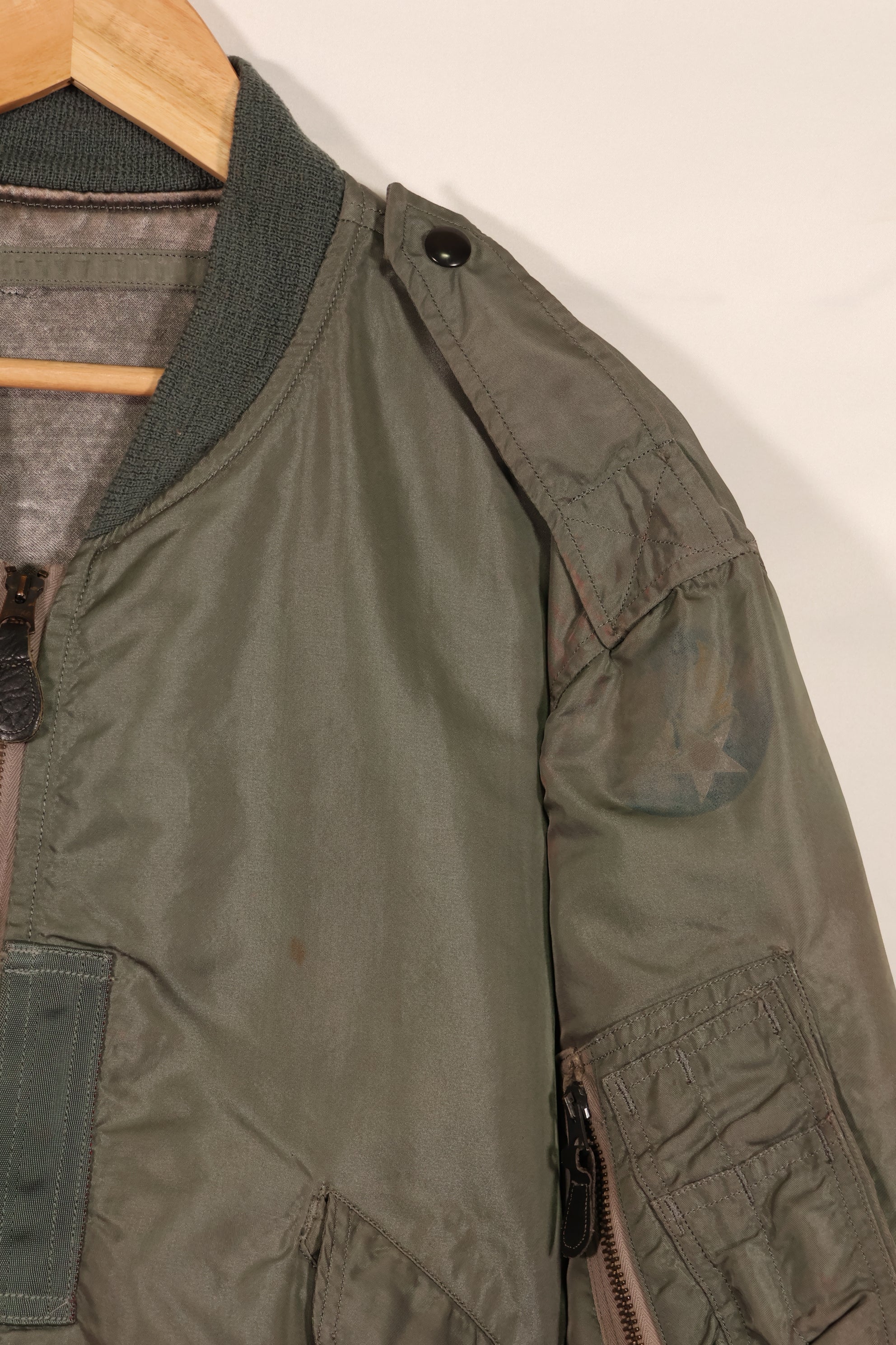 実物 1950年代ロット USAF L2-B フライトジャケット サイズラベルなし 汚れ・傷あり 中古品