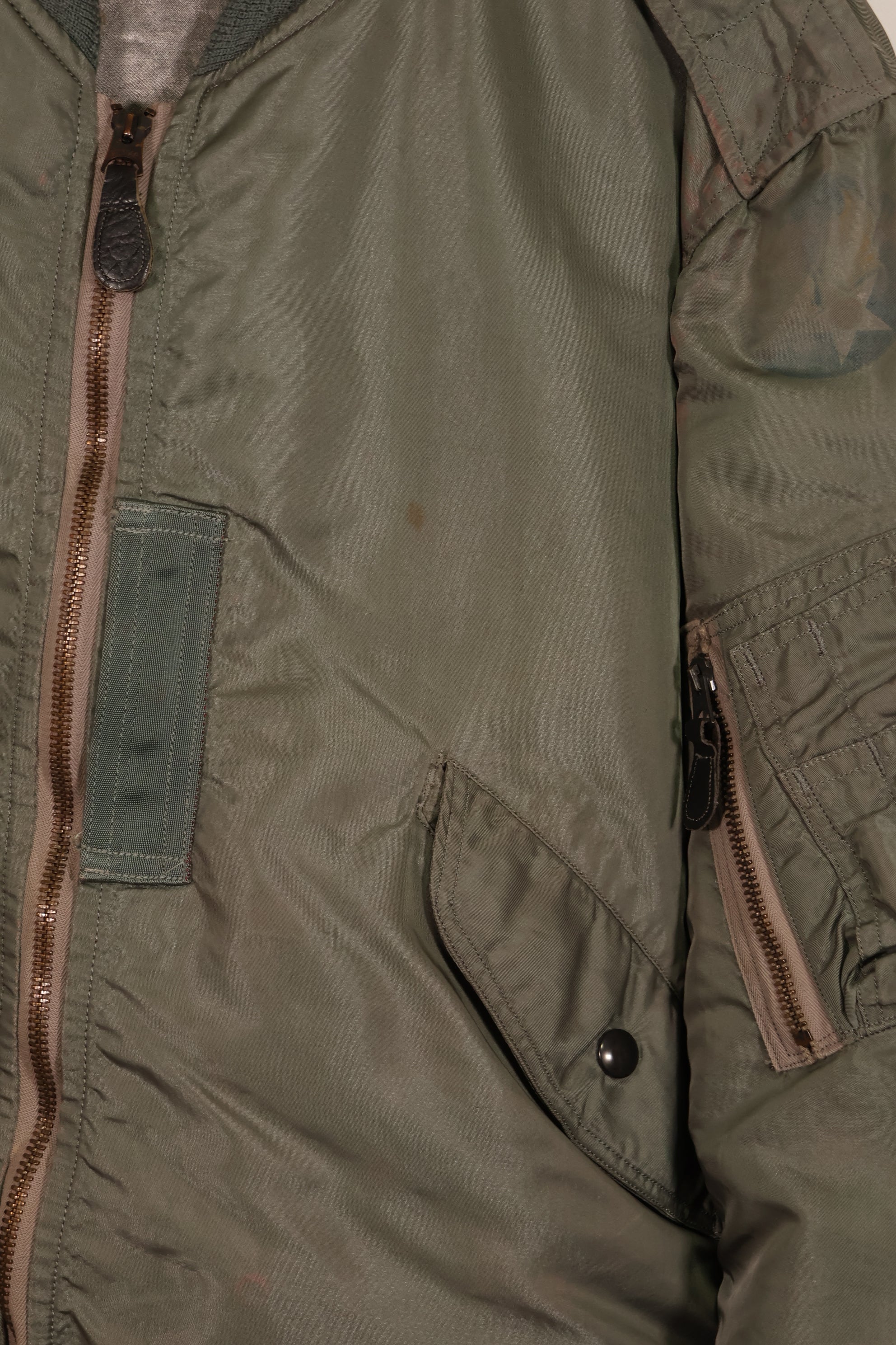 実物 1950年代ロット USAF L2-B フライトジャケット サイズラベルなし 汚れ・傷あり 中古品