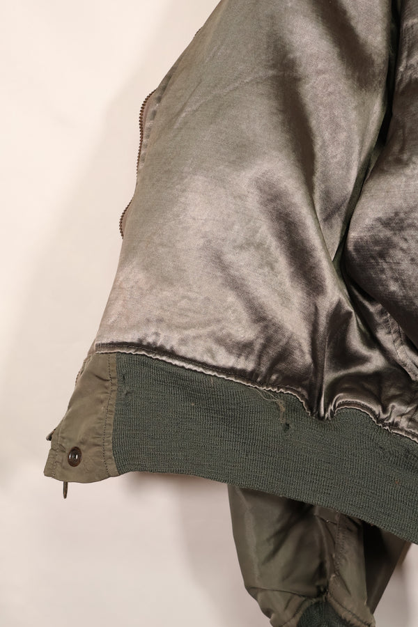 実物 1950年代ロット USAF L2-B フライトジャケット サイズラベルなし 汚れ・傷あり 中古品