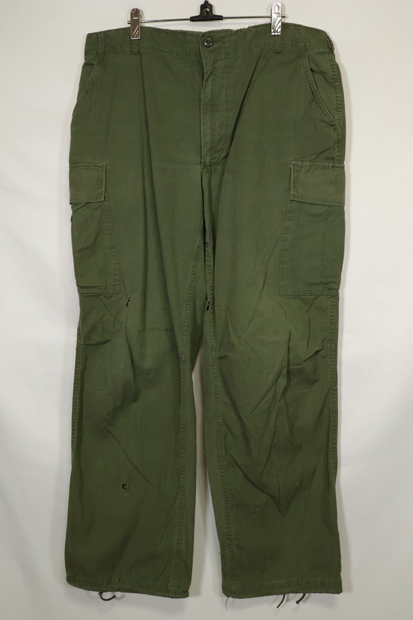 1968〜69年契約 4th Model リップストップ ジャングルファティーグ パンツ L-L 中古品