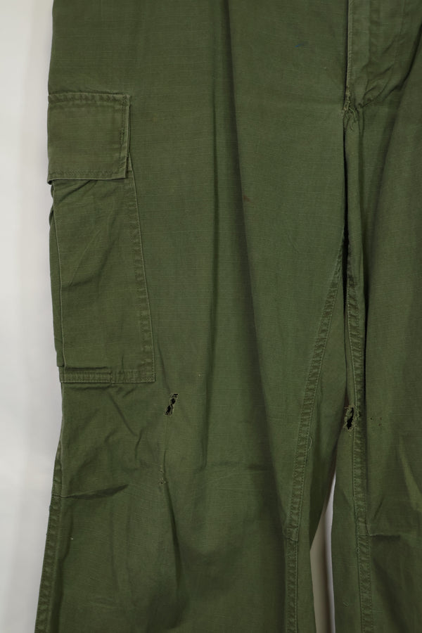 1968〜69年契約 4th Model リップストップ ジャングルファティーグ パンツ L-L 中古品