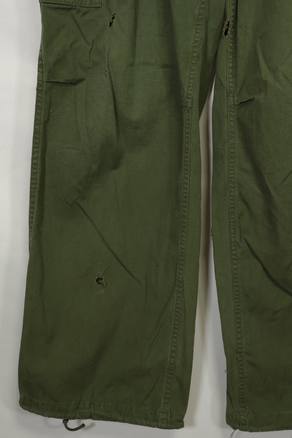 1968〜69年契約 4th Model リップストップ ジャングルファティーグ パンツ L-L 中古品