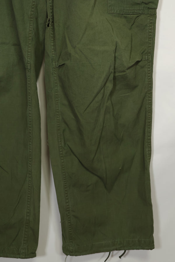 1968〜69年契約 4th Model リップストップ ジャングルファティーグ パンツ L-L 中古品