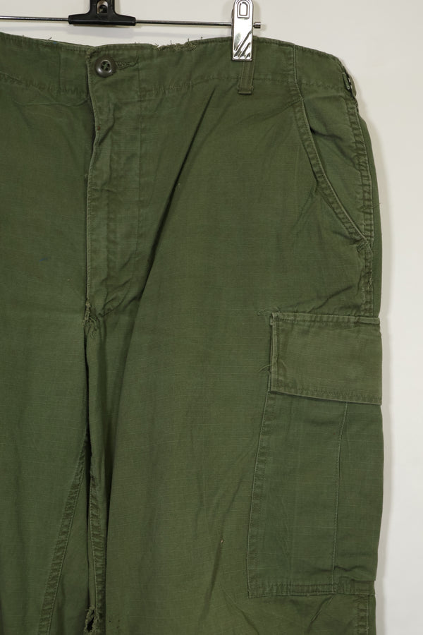 1968〜69年契約 4th Model リップストップ ジャングルファティーグ パンツ L-L 中古品