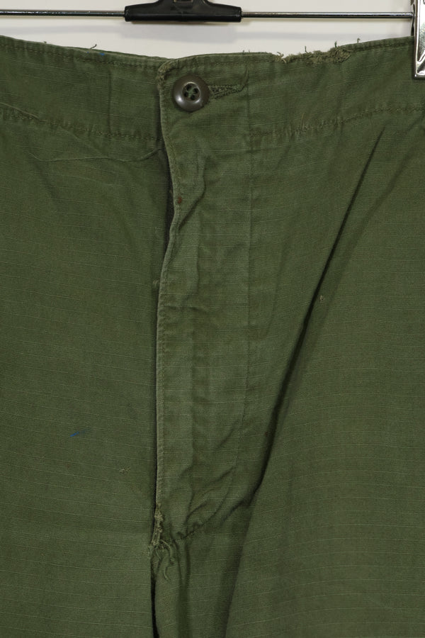 1968〜69年契約 4th Model リップストップ ジャングルファティーグ パンツ L-L 中古品