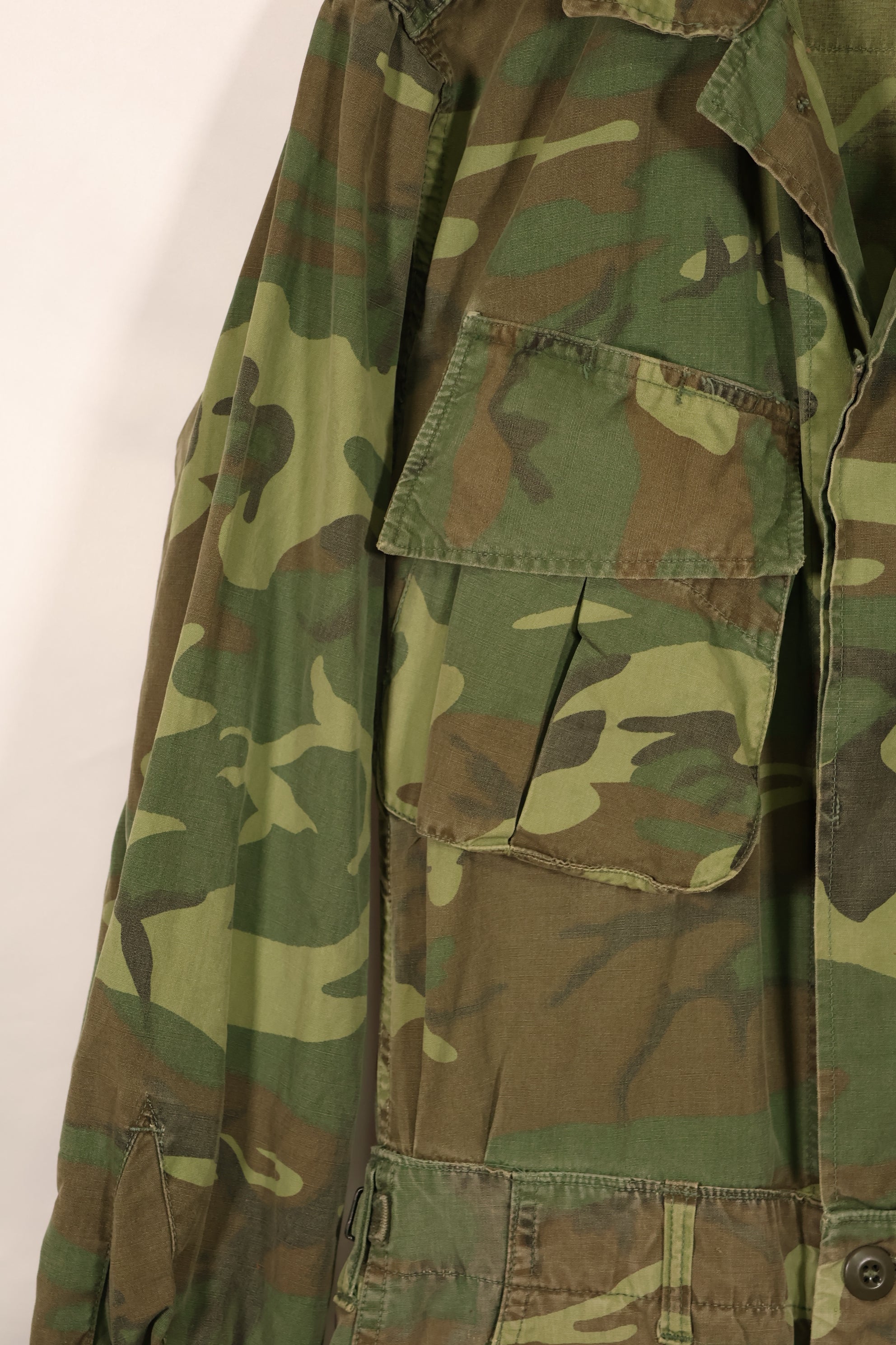 実物 1966年〜1967年 レア品 ローカル改造 フライトスーツ ERDL 初期プリント