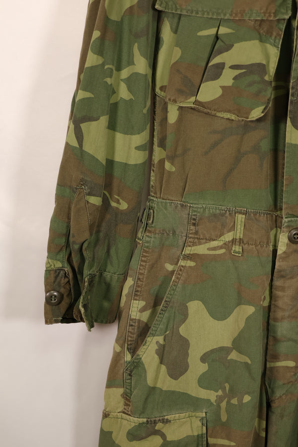 実物 1966年〜1967年 レア品 ローカル改造 フライトスーツ ERDL 初期プリント