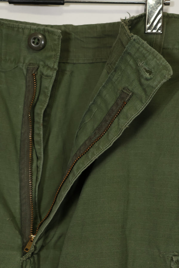 1968〜69年契約 4th Model リップストップ ジャングルファティーグ パンツ L-L 中古品