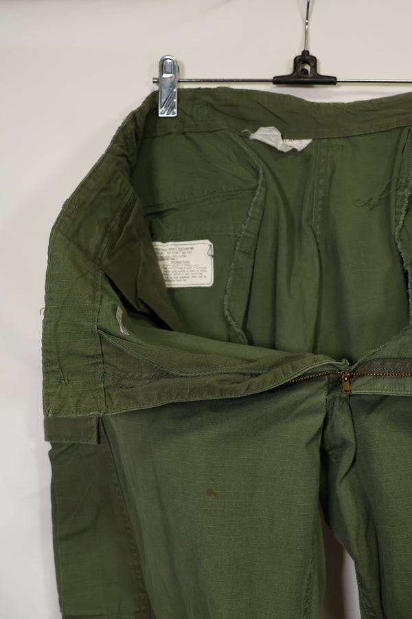 1968〜69年契約 4th Model リップストップ ジャングルファティーグ パンツ L-L 中古品