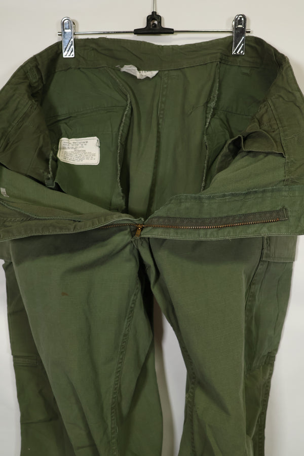 1968〜69年契約 4th Model リップストップ ジャングルファティーグ パンツ L-L 中古品