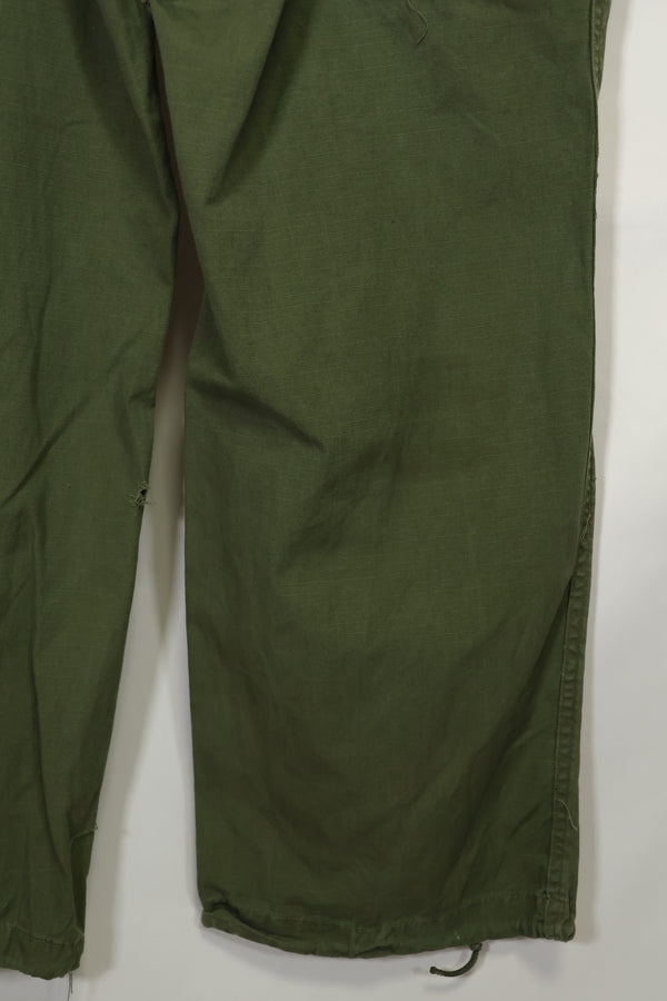 1968〜69年契約 4th Model リップストップ ジャングルファティーグ パンツ L-L 中古品