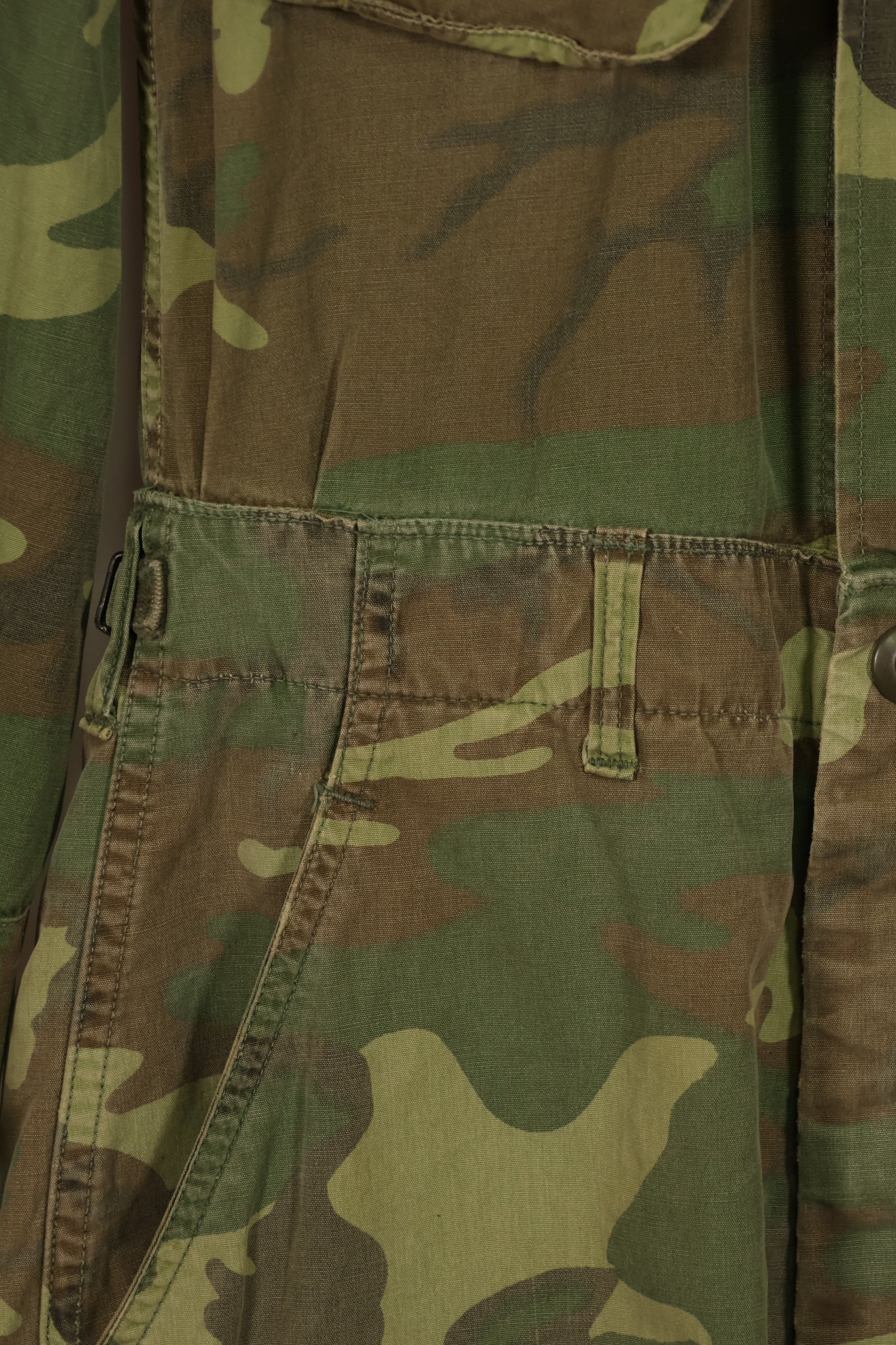 実物 1966年〜1967年 レア品 ローカル改造 フライトスーツ ERDL 初期プリント