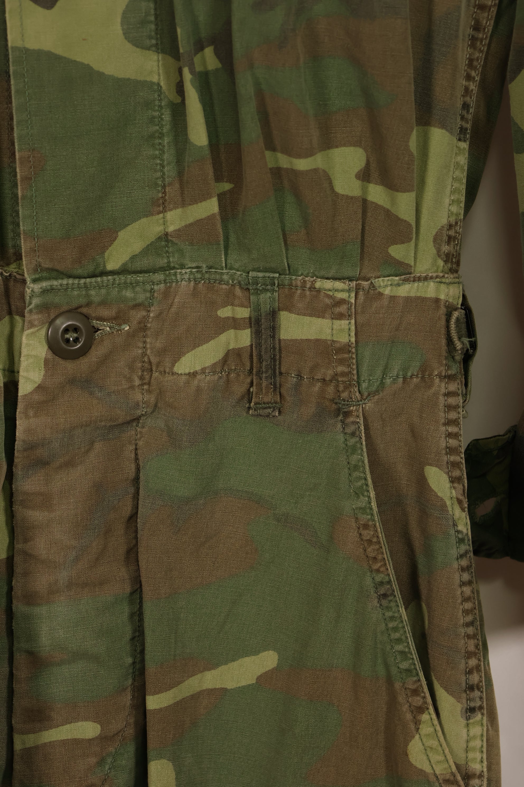 実物 1966年〜1967年 レア品 ローカル改造 フライトスーツ ERDL 初期プリント