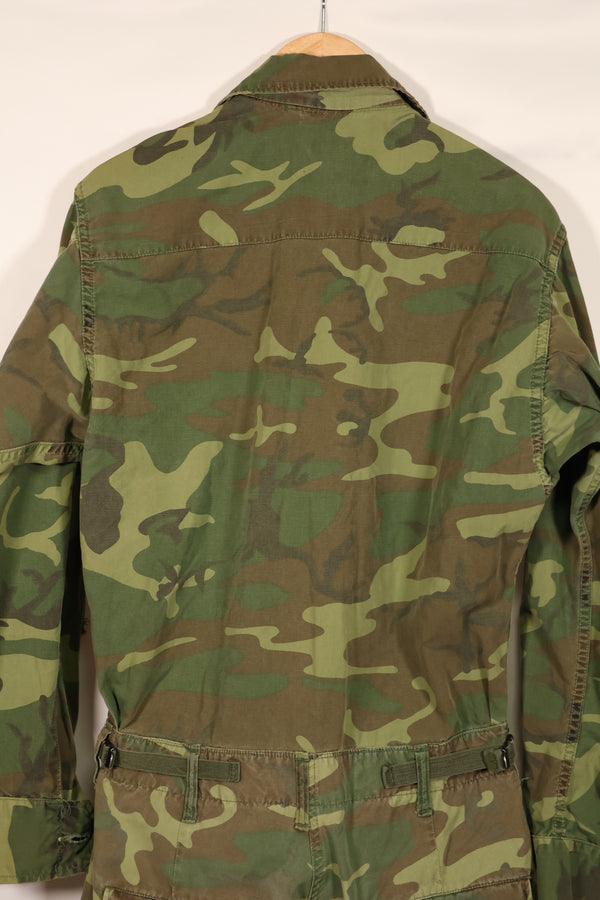 実物 1966年〜1967年 レア品 ローカル改造 フライトスーツ ERDL 初期プリント