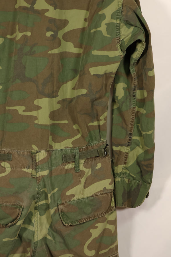 実物 1966年〜1967年 レア品 ローカル改造 フライトスーツ ERDL 初期プリント