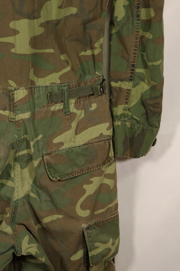 実物 1966年〜1967年 レア品 ローカル改造 フライトスーツ ERDL 初期プリント