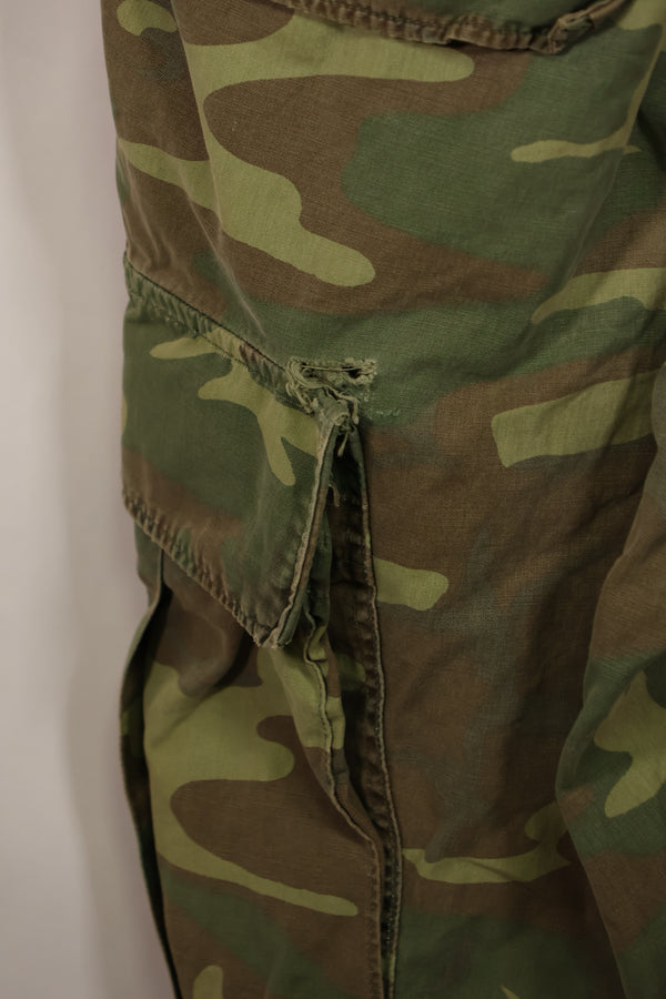 実物 1966年〜1967年 レア品 ローカル改造 フライトスーツ ERDL 初期プリント