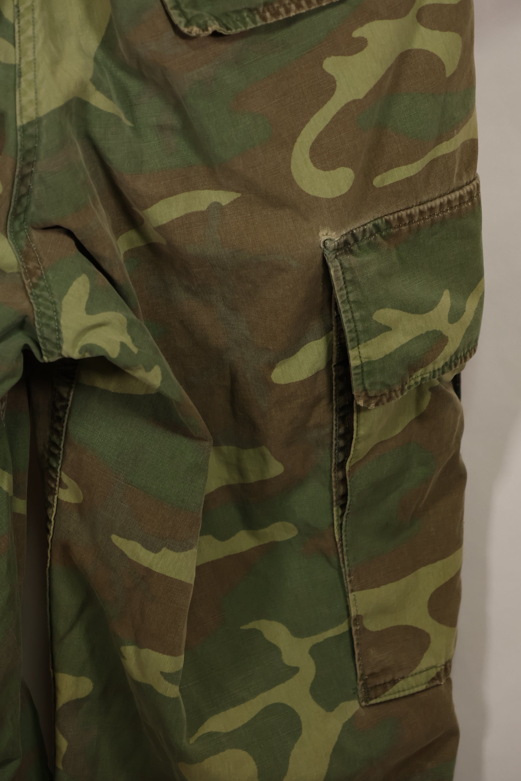 実物 1966年〜1967年 レア品 ローカル改造 フライトスーツ ERDL 初期プリント