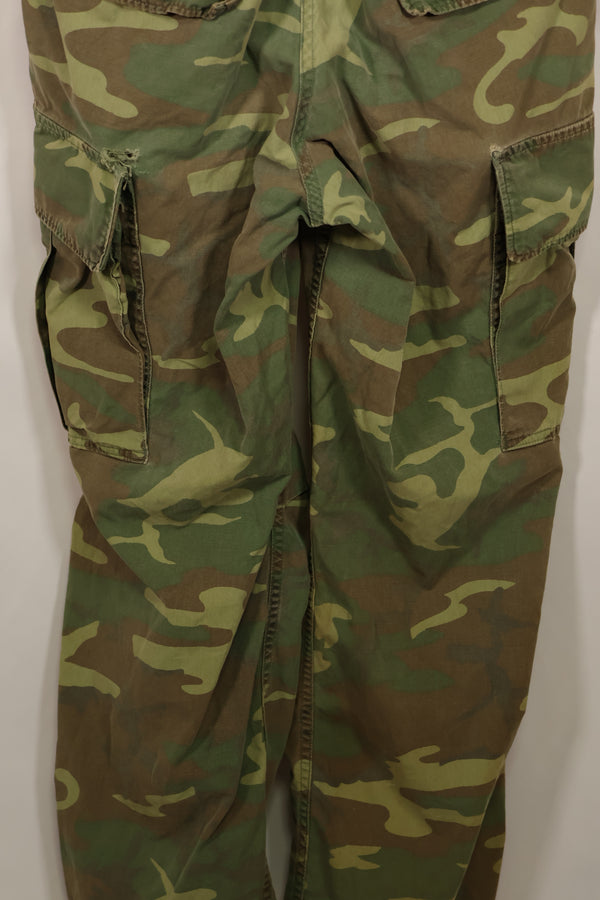 実物 1966年〜1967年 レア品 ローカル改造 フライトスーツ ERDL 初期プリント