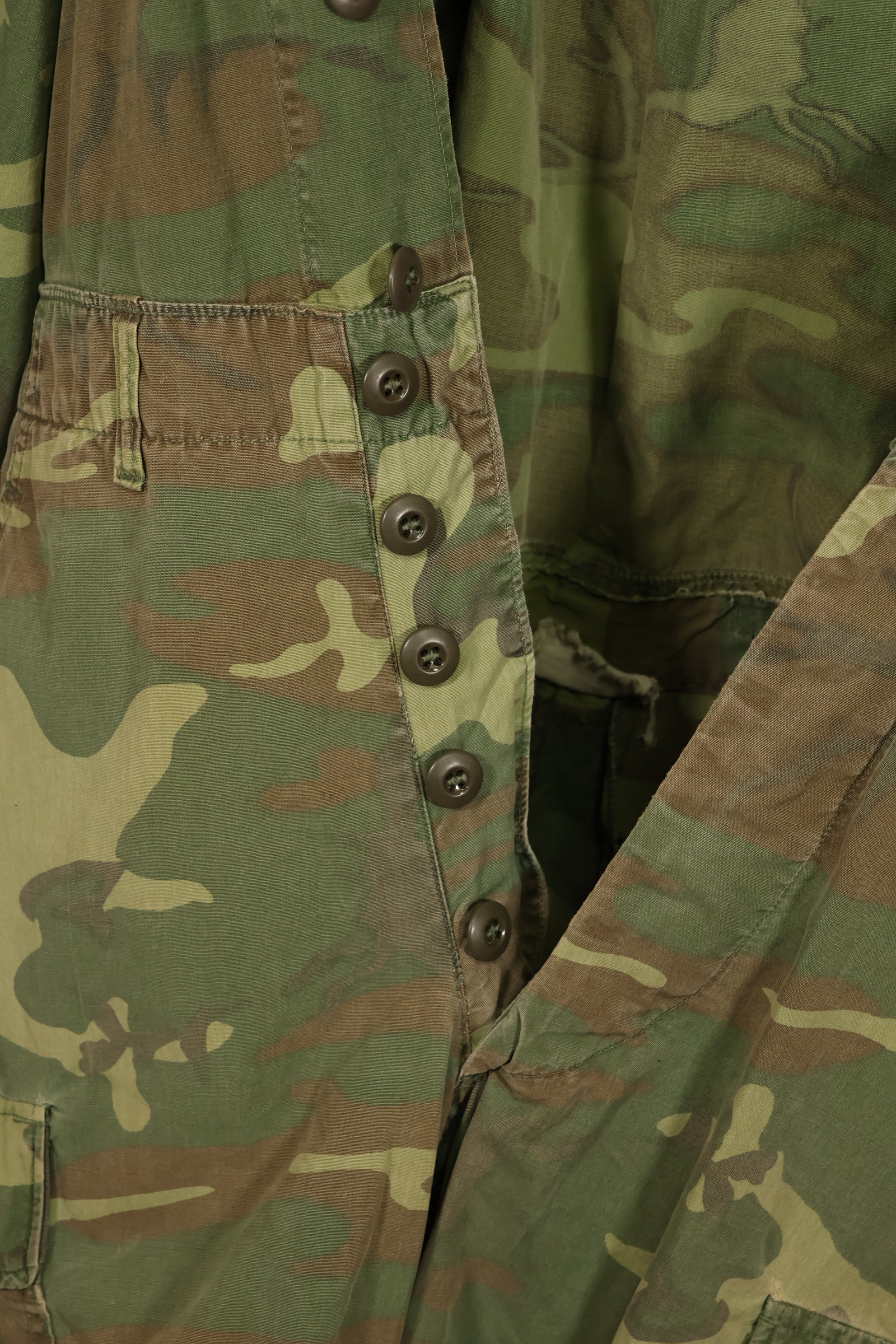 実物 1966年〜1967年 レア品 ローカル改造 フライトスーツ ERDL 初期プリント