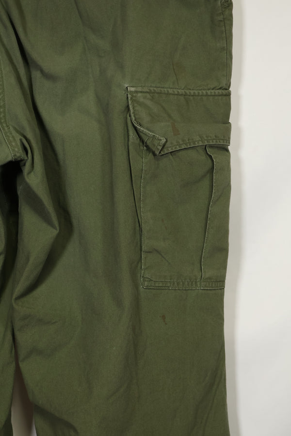 推定1967年契約 3rd Model ノンリップストップ ジャングルファティーグ パンツ X-L-R 中古品