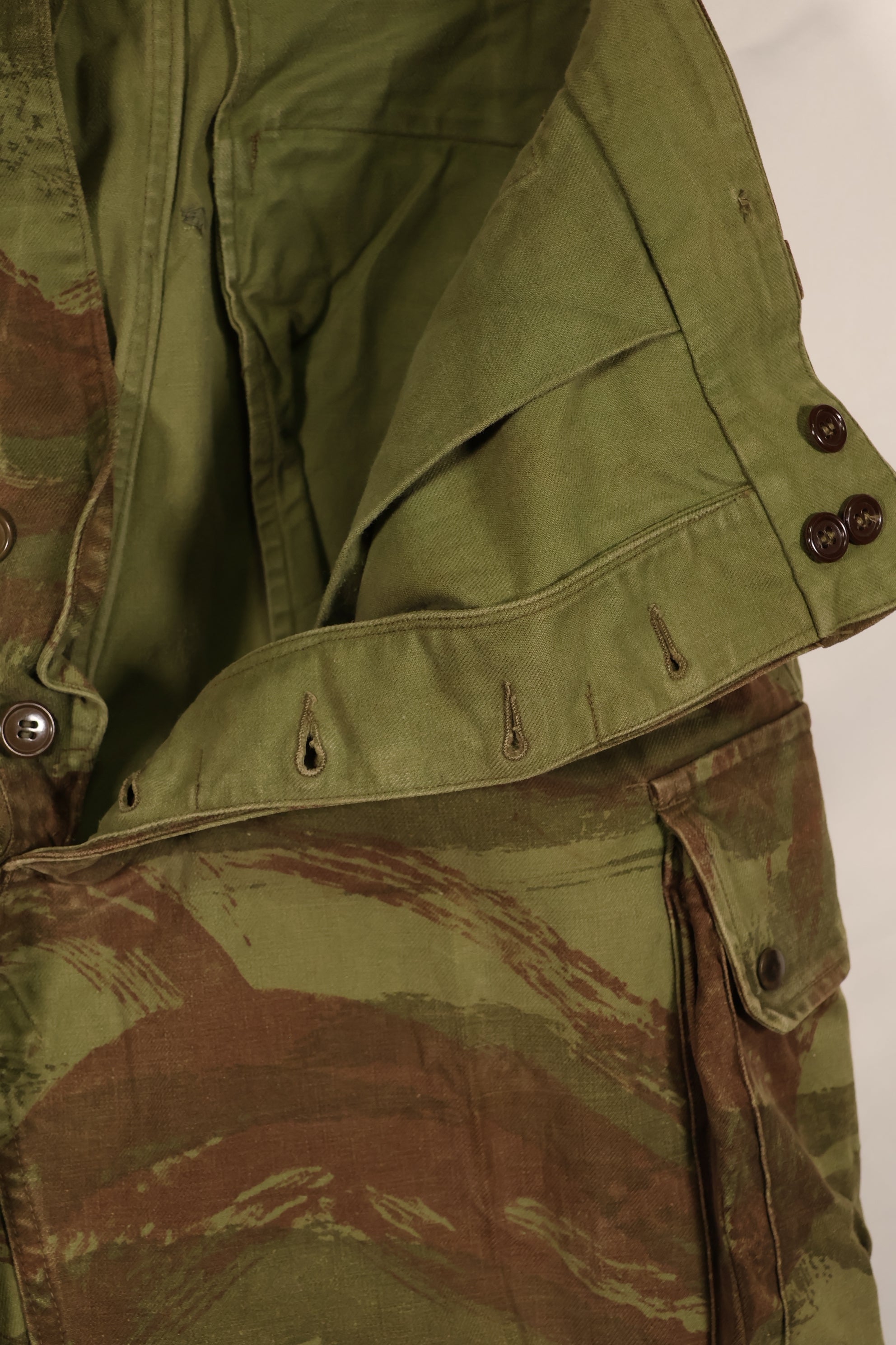 実物 フランス軍 インドシナ戦争 リザード迷彩 TAP 47/53 空挺パンツ 中古品
