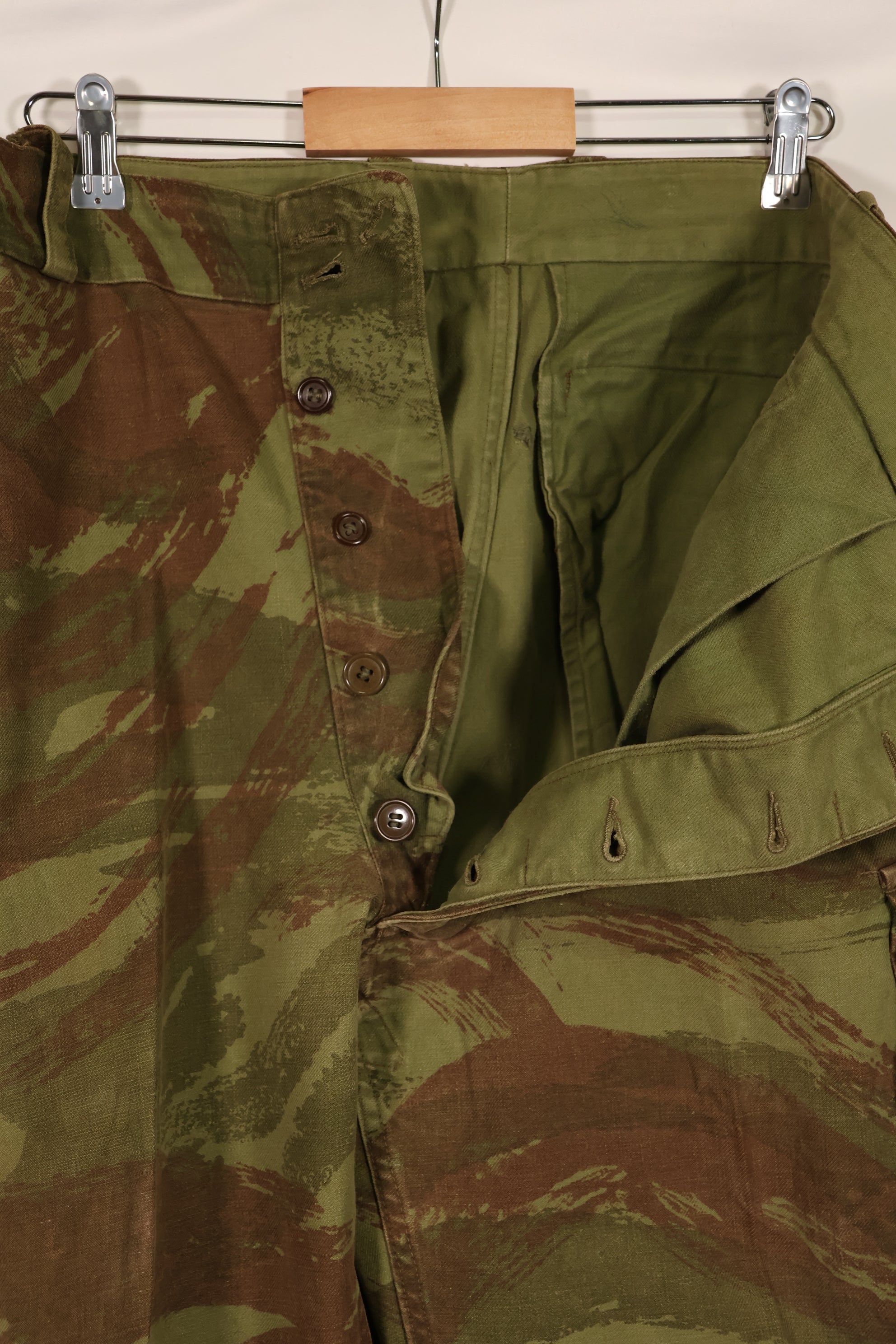 実物 フランス軍 インドシナ戦争 リザード迷彩 TAP 47/53 空挺パンツ 中古品