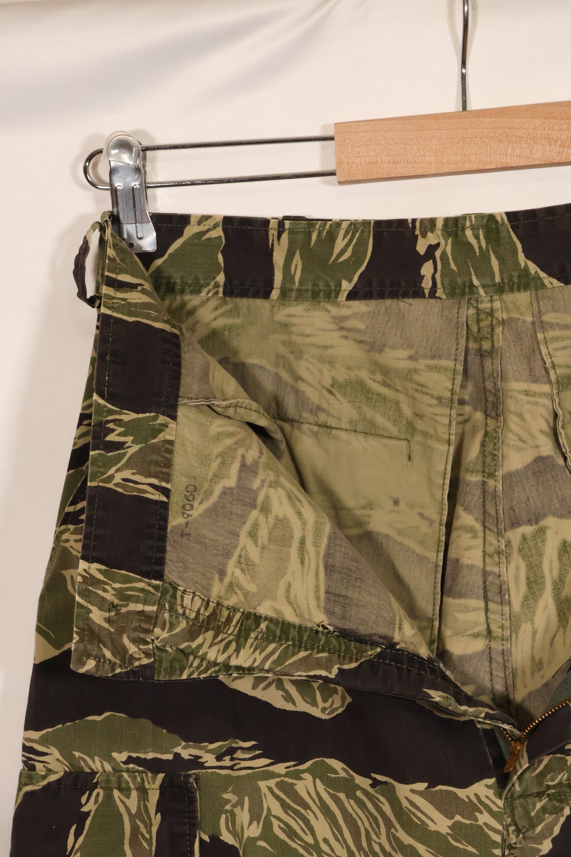 1960年代 ライトウェイト生地 沖縄タイガー ジャングルファティーグカット パンツ 中古品