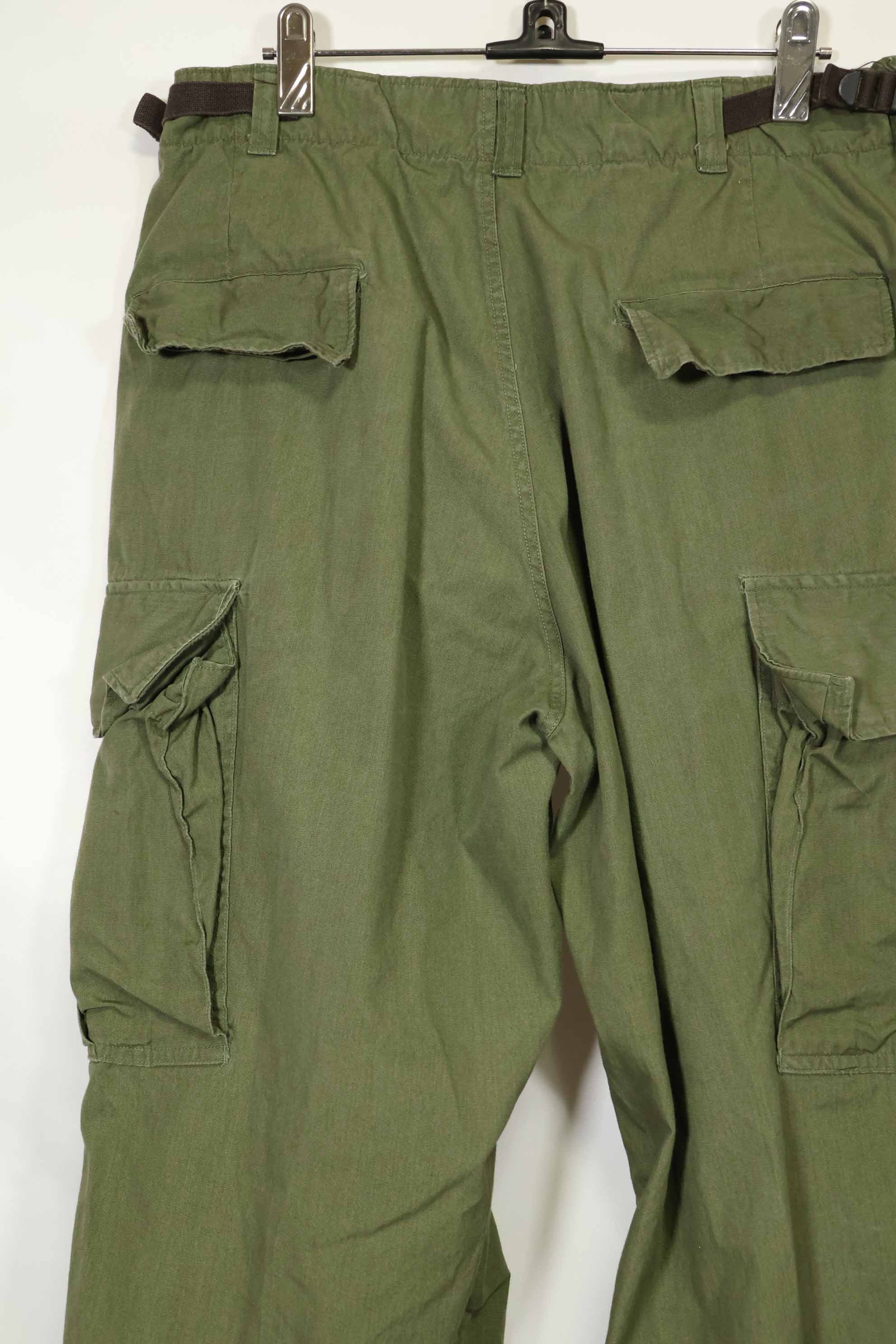 推定1967年契約 3rd Model ノンリップストップ ジャングルファティーグ パンツ M-R 中古品