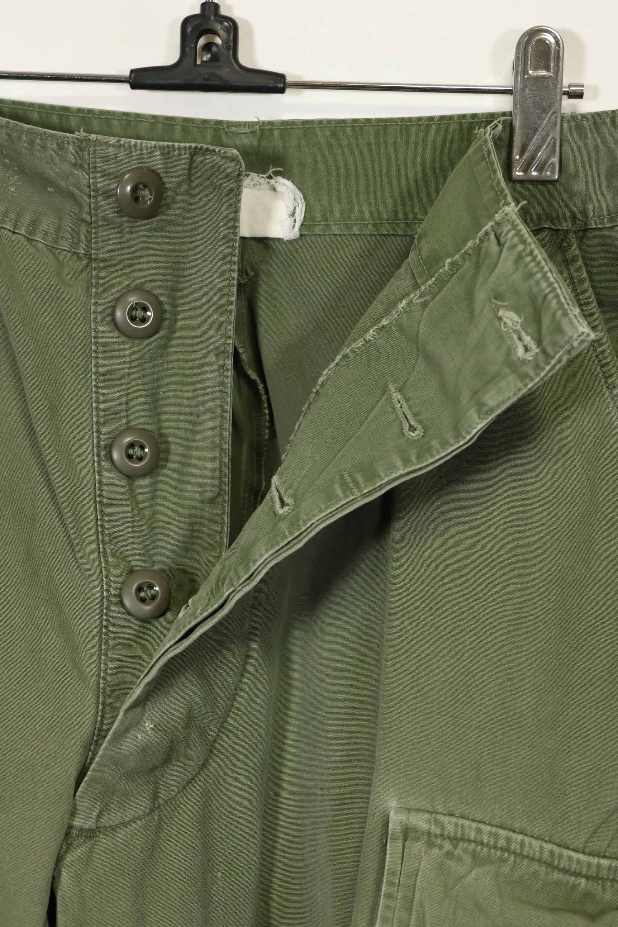 推定1967年契約 3rd Model ノンリップストップ ジャングルファティーグ パンツ 中古品