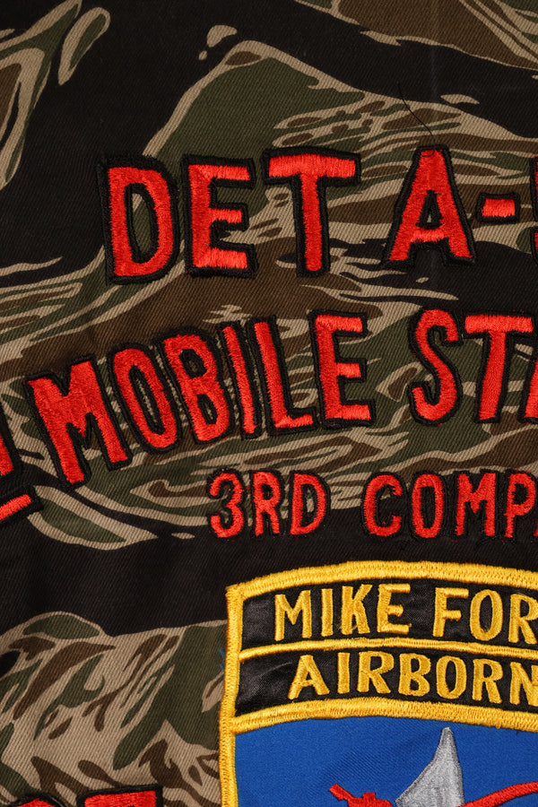 【限定生産品】レプリカ 沖縄 Mugi's 刺繍 MILITARIA 1911 シルバータイガー  USカットシャツ ツアージャケット