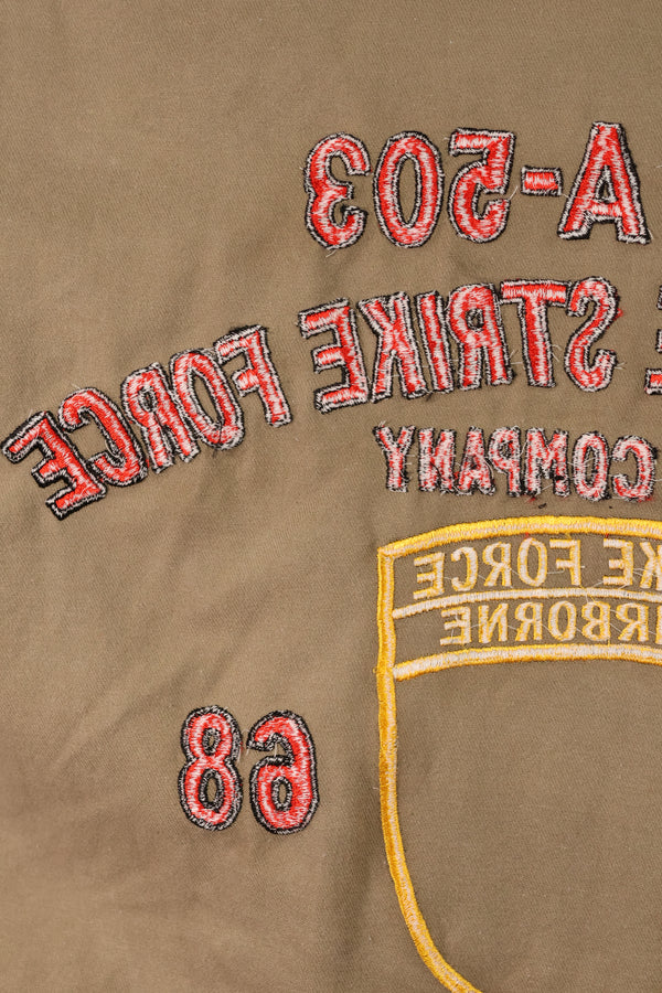 【限定生産品】レプリカ 沖縄 Mugi's 刺繍 MILITARIA 1911 シルバータイガー  USカットシャツ ツアージャケット