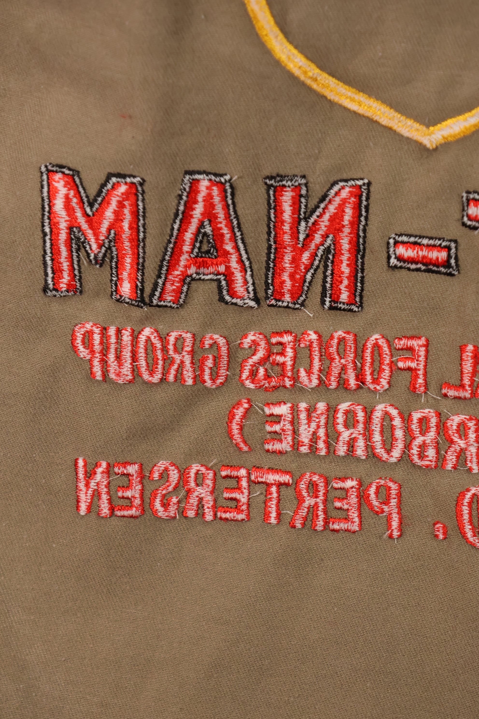 【限定生産品】レプリカ 沖縄 Mugi's 刺繍 MILITARIA 1911 シルバータイガー  USカットシャツ ツアージャケット