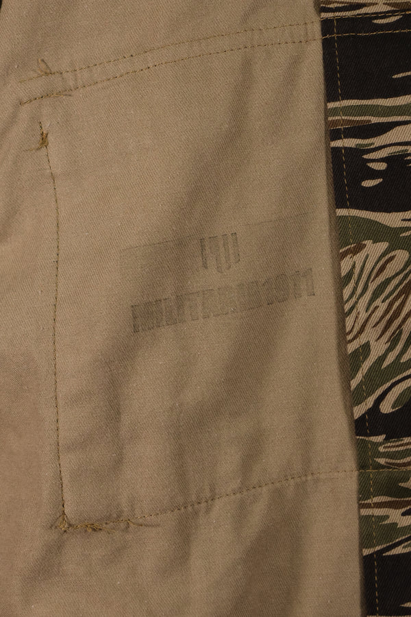 【限定生産品】レプリカ 沖縄 Mugi's 刺繍 MILITARIA 1911 シルバータイガー  USカットシャツ ツアージャケット
